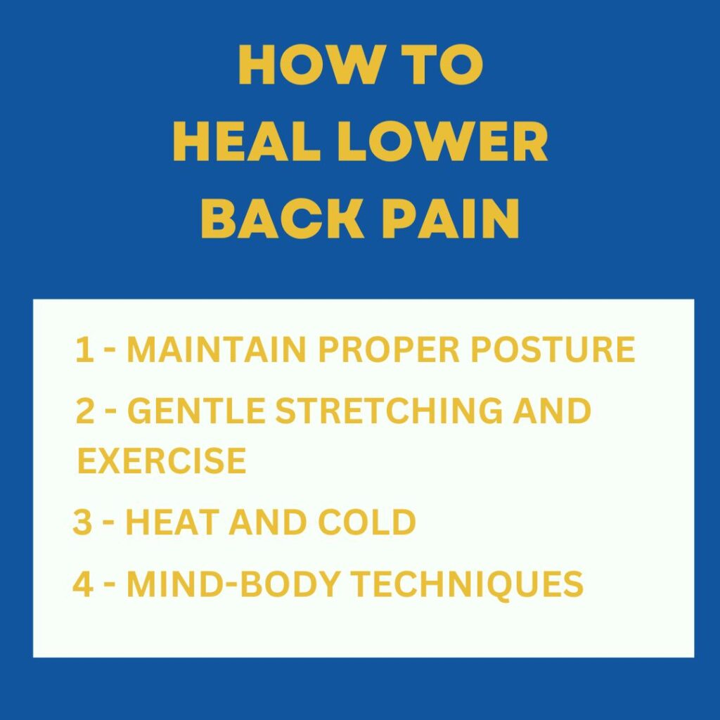 How To Heal Lower Back Pain?